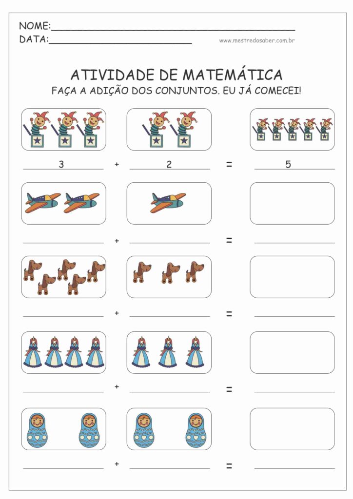 1 - Atividades de Matemática Infantil
