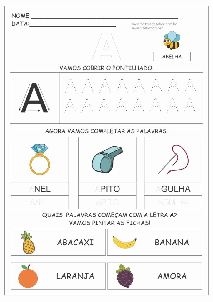 1 - Atividades Educação Infantil 5 Anos para Imprimir