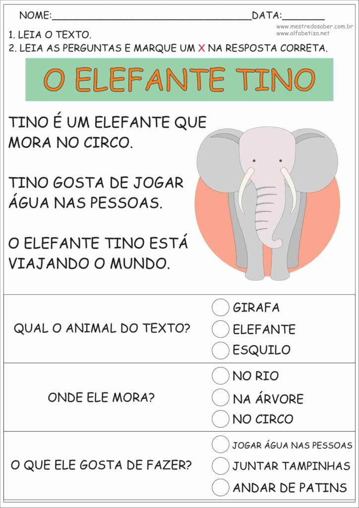 1 - Leitura de Texto e Interpretação