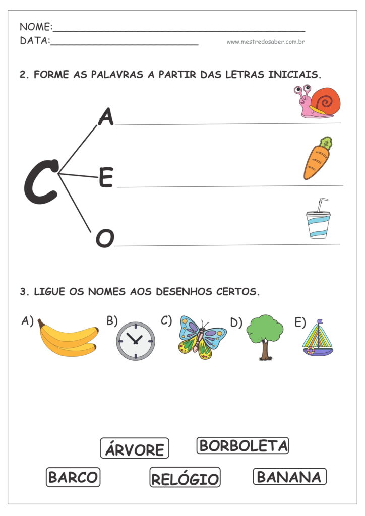 12 - Educação Infantil Atividades - Mestre do Saber
