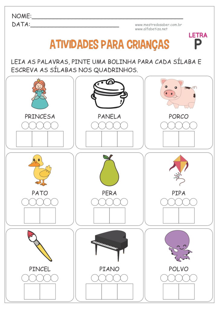 15 - Educação Infantil Atividades - Mestre do Saber