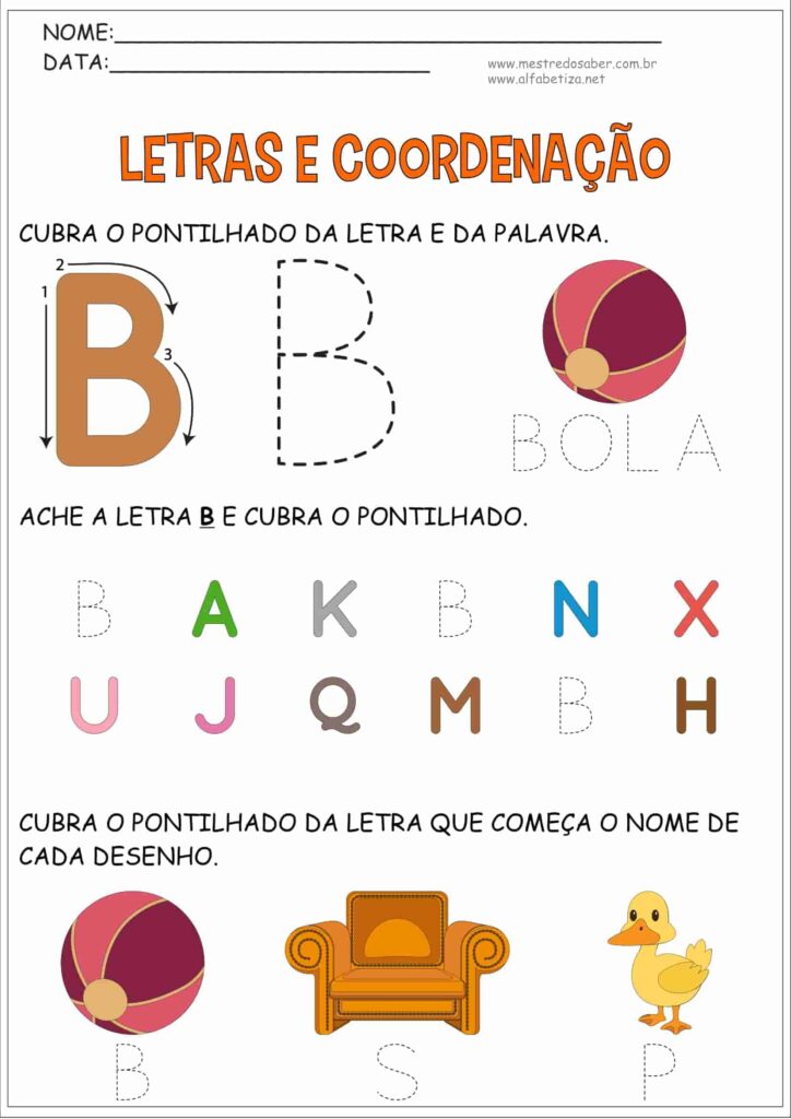 2 - Atividades Educação Infantil Coordenação Motora - Mestre do Saber