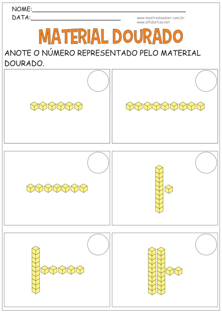 2 - Atividades Material Dourado - Mestre do Saber