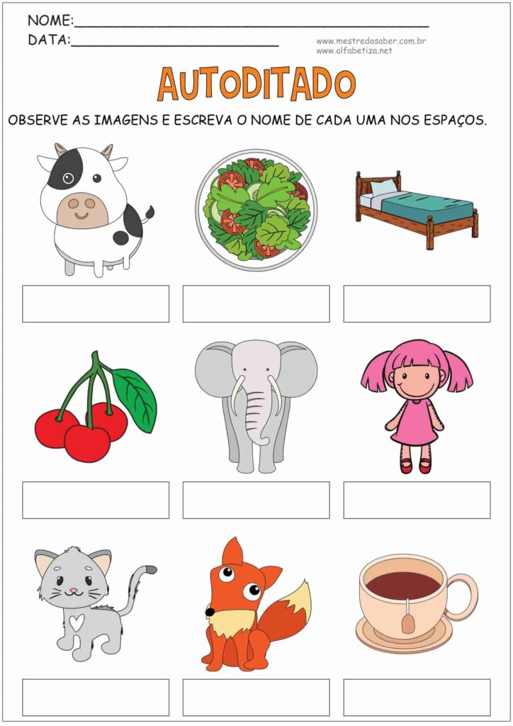 2 - Autoditado - Sondagem de Escrita - Mestre do Saber