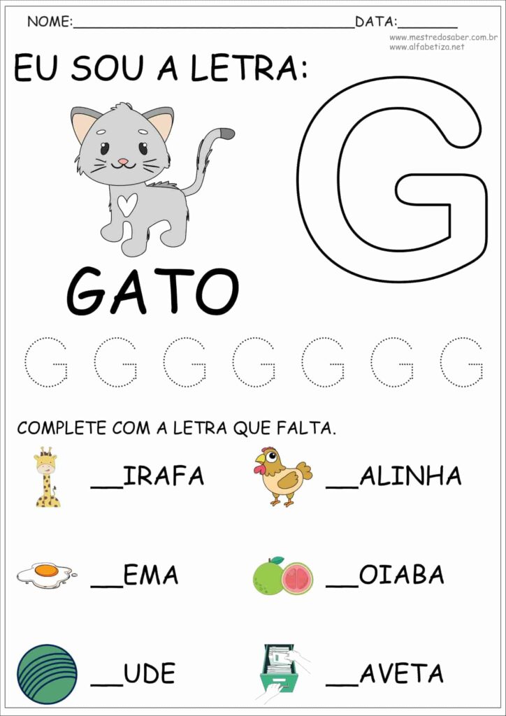 3 - Alfabetização e Letramento Atividades - Mestre do Saber