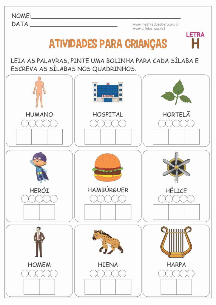 3 - Atividades de Português 1 Ano Ensino Fundamental