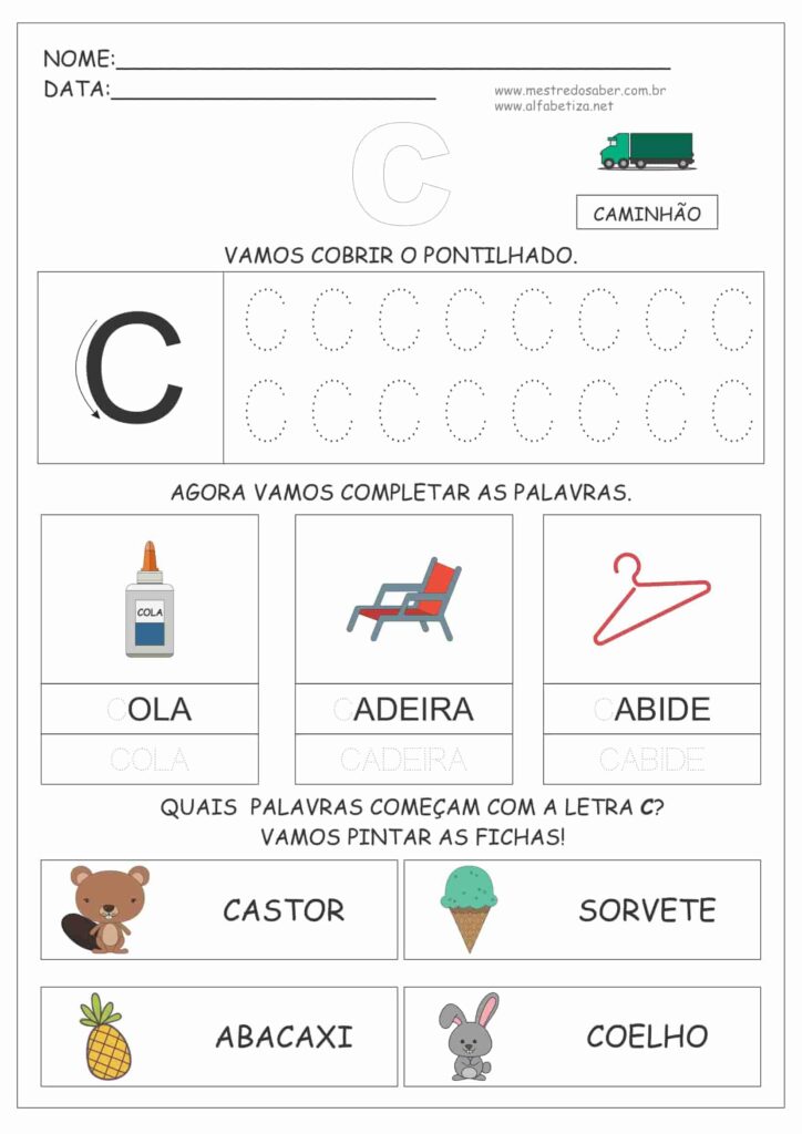 3 - Atividades Educação Infantil 5 Anos para Imprimir