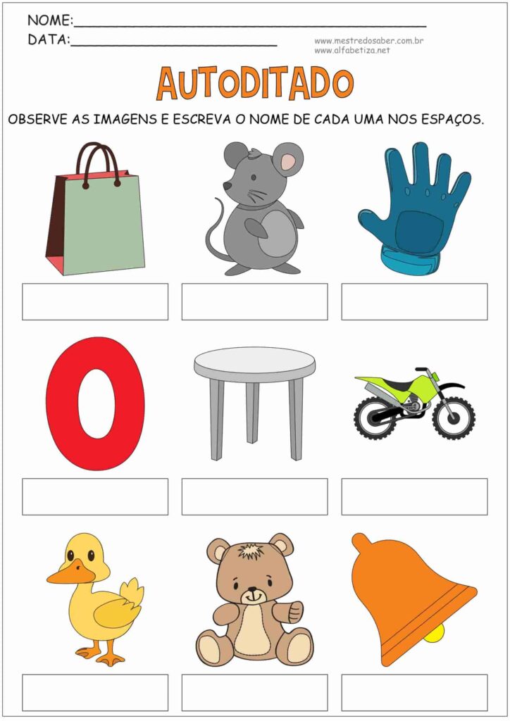 3 - Autoditado - Sondagem de Escrita - Mestre do Saber