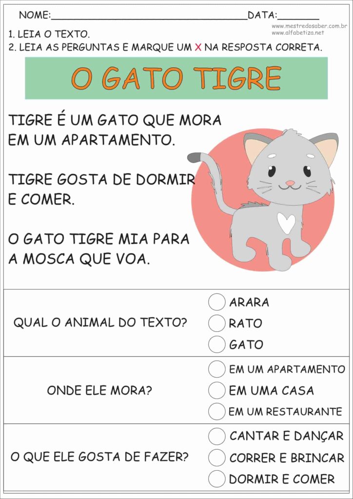 3 - Leitura de Texto e Interpretação