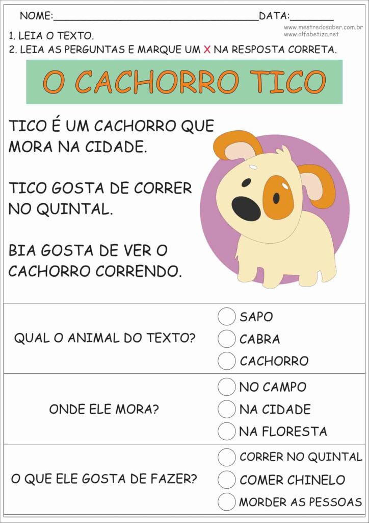 3 - Texto Alfabetização - Mestre do Saber