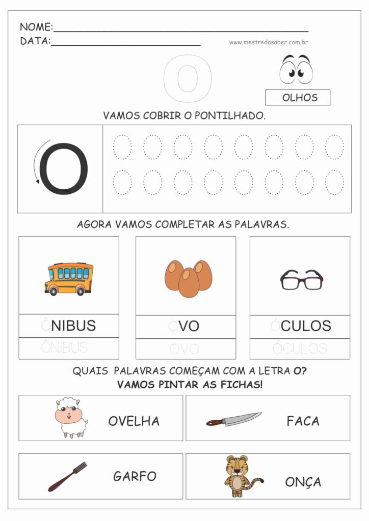 4 - Atividades de Alfabetização 4 anos