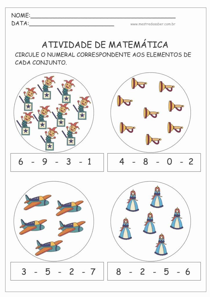 4 - Atividades de Matemática Infantil