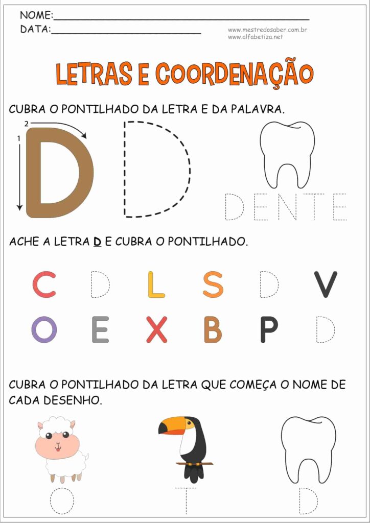4 - Atividades Educação Infantil Coordenação Motora - Mestre do Saber
