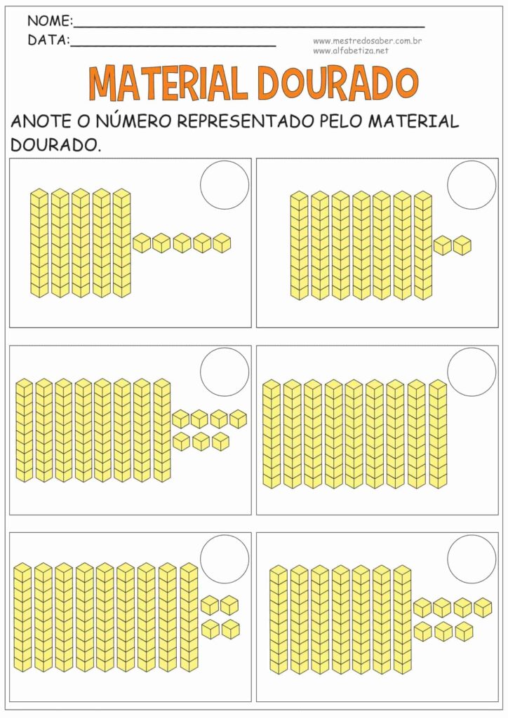 4 - Atividades Material Dourado - Mestre do Saber