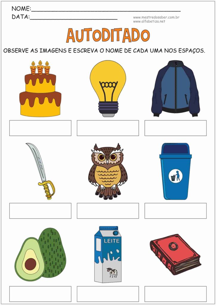 4 - Autoditado - Sondagem de Escrita - Mestre do Saber