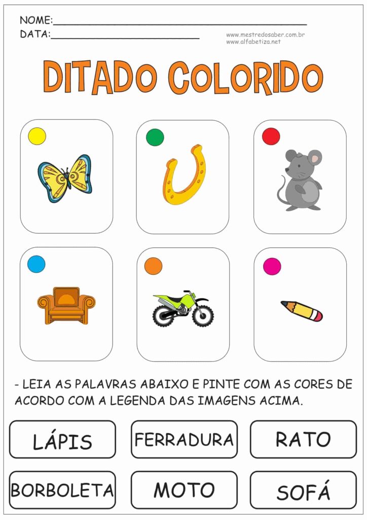 4 - Ditado Colorido - Mestre do Saber