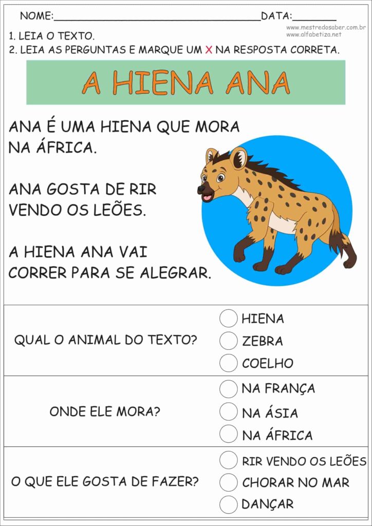 4 - Leitura de Texto e Interpretação