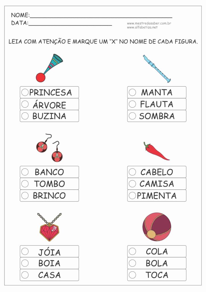5 - Alfabetização 1 ano Mestre do Saber