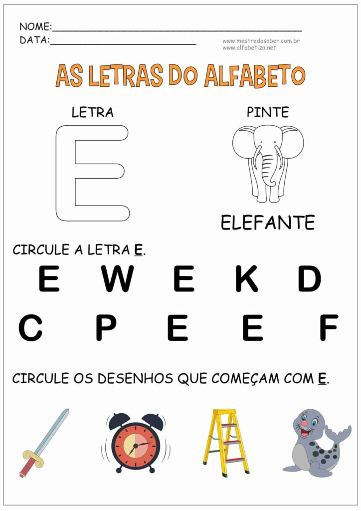 5 - As Letras do Alfabeto