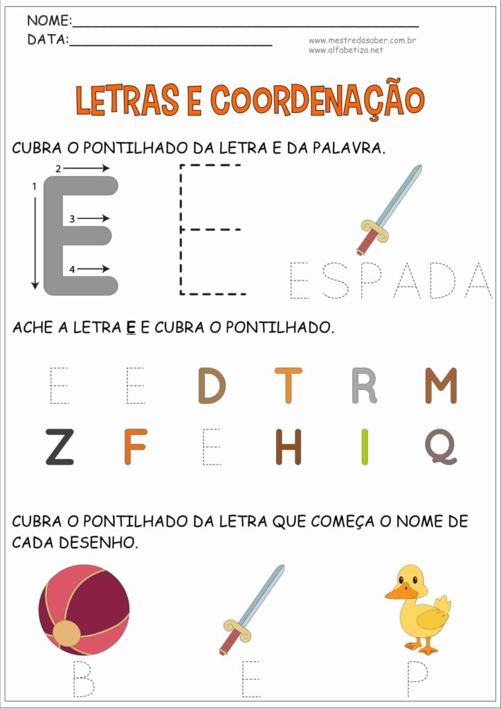 5 - Atividades Educação Infantil Coordenação Motora - Mestre do Saber
