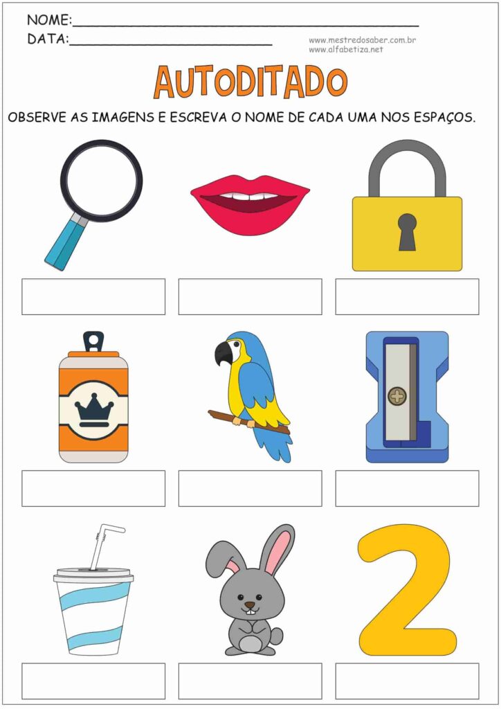 5 - Autoditado - Sondagem de Escrita - Mestre do Saber