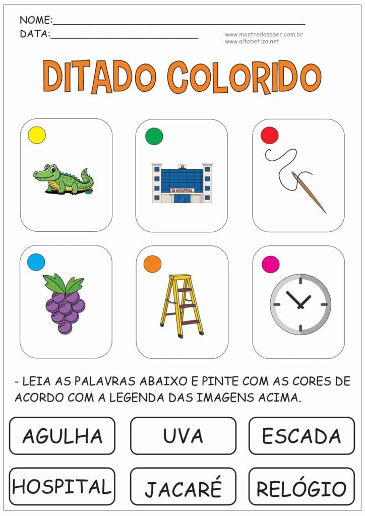 5 - Ditado Colorido - Mestre do Saber