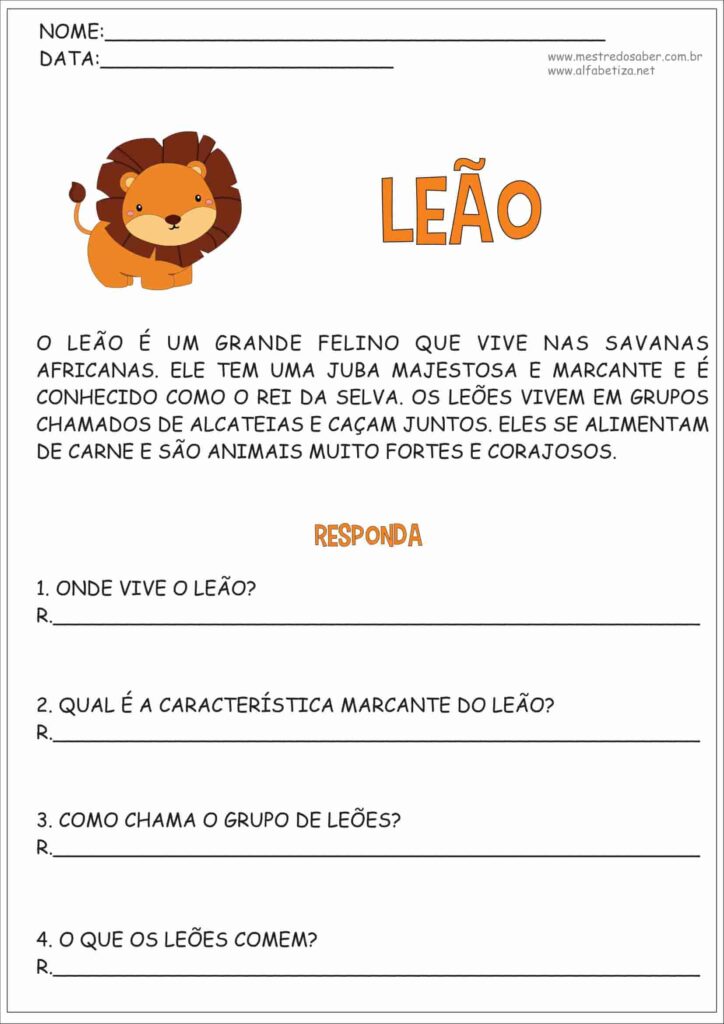 5 - Interpretação de Texto 3 ano