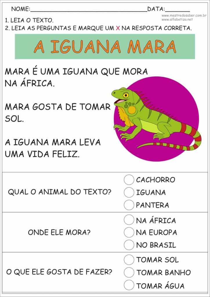 5 - Leitura de Texto e Interpretação