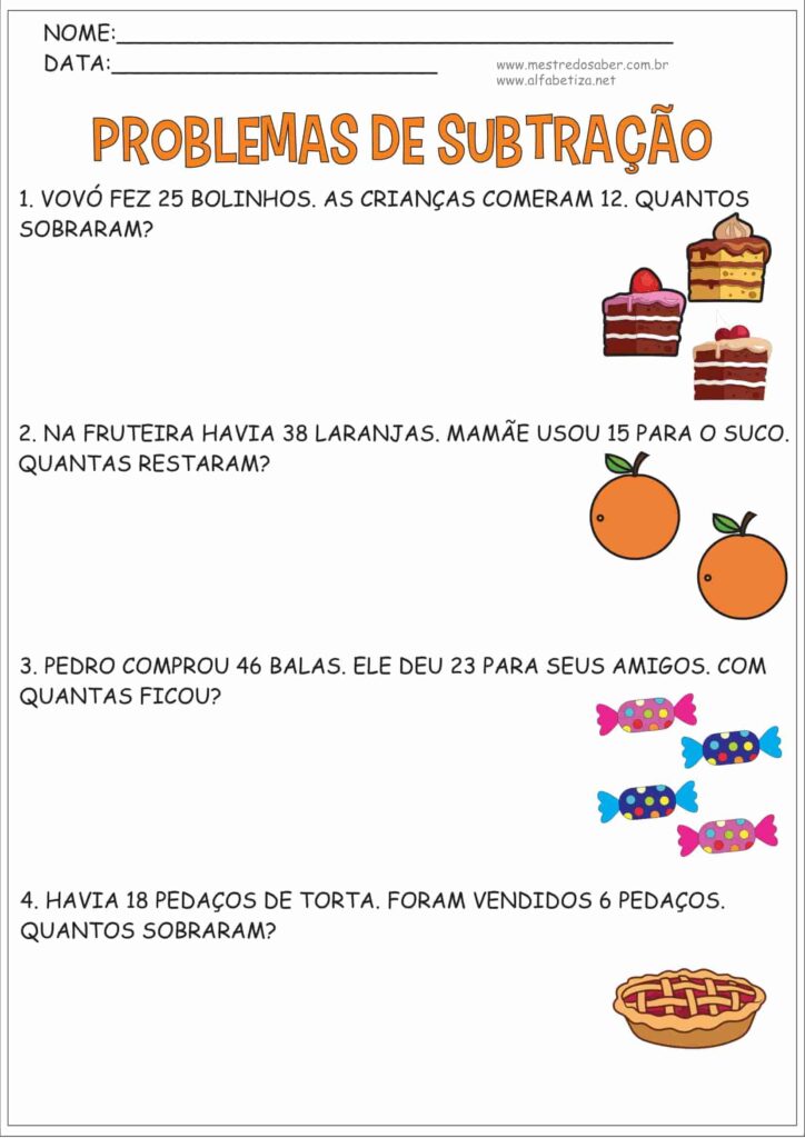 5 - Problemas de Matemática 2 ano - Mestre do Saber