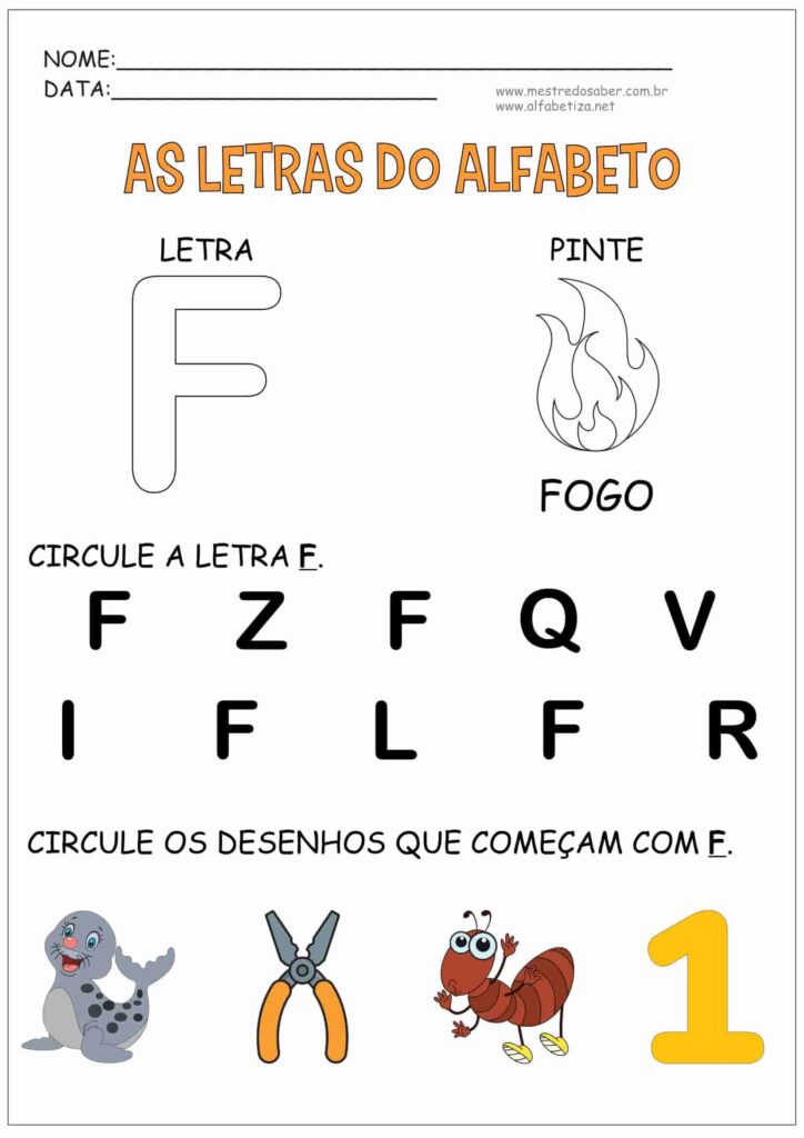 6 - As Letras do Alfabeto