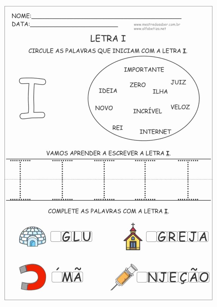 6 - Atividades as Vogais - Mestre do Saber