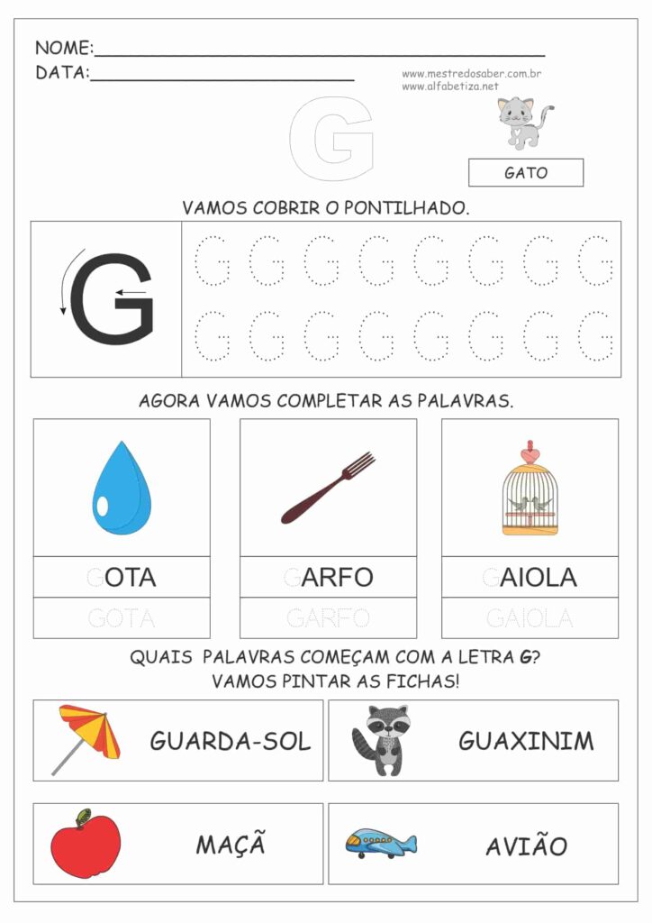 6 - Atividades Educação Infantil 5 Anos para Imprimir
