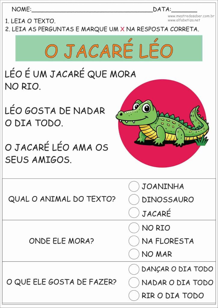 6 - Leitura de Texto e Interpretação
