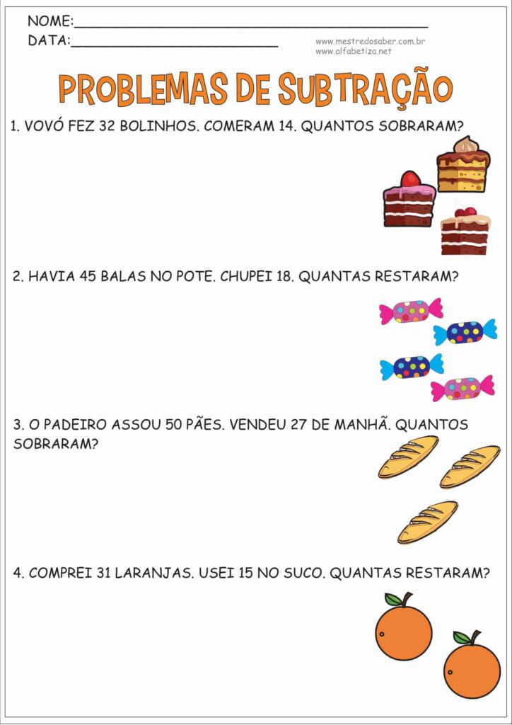 7 - Problemas de Matemática 2 ano - Mestre do Saber