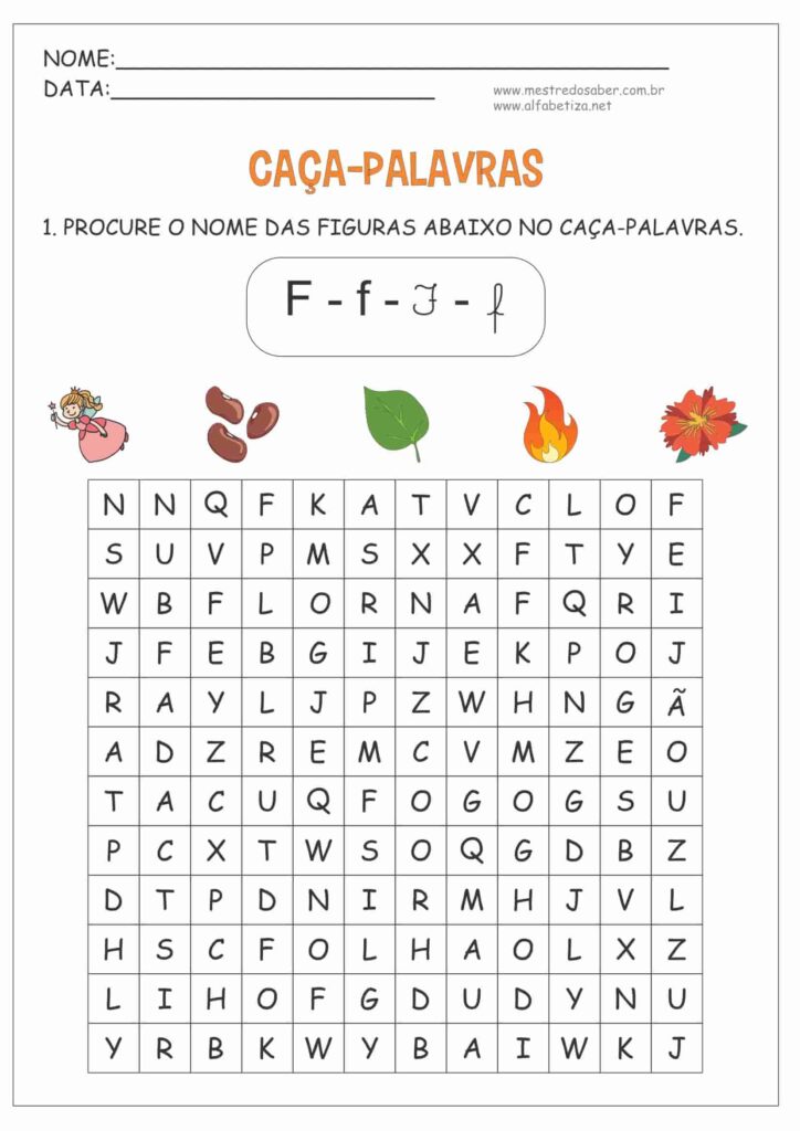 8 - Atividades com a Letra F