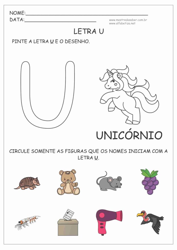9 - Atividades as Vogais - Mestre do Saber