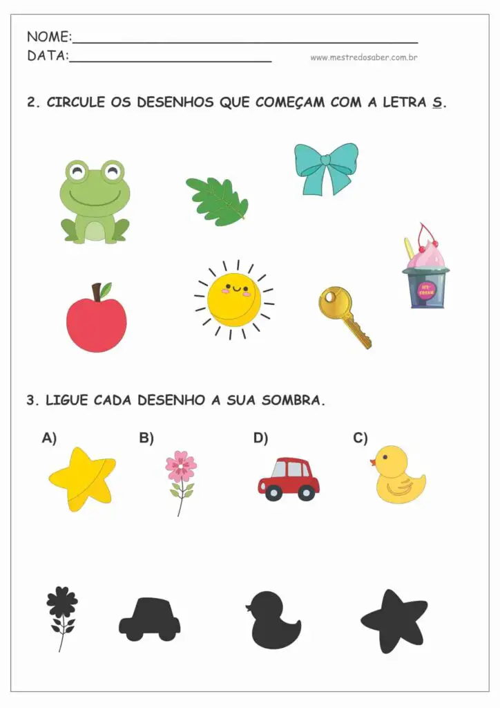 9 - Atividades com a Letra S