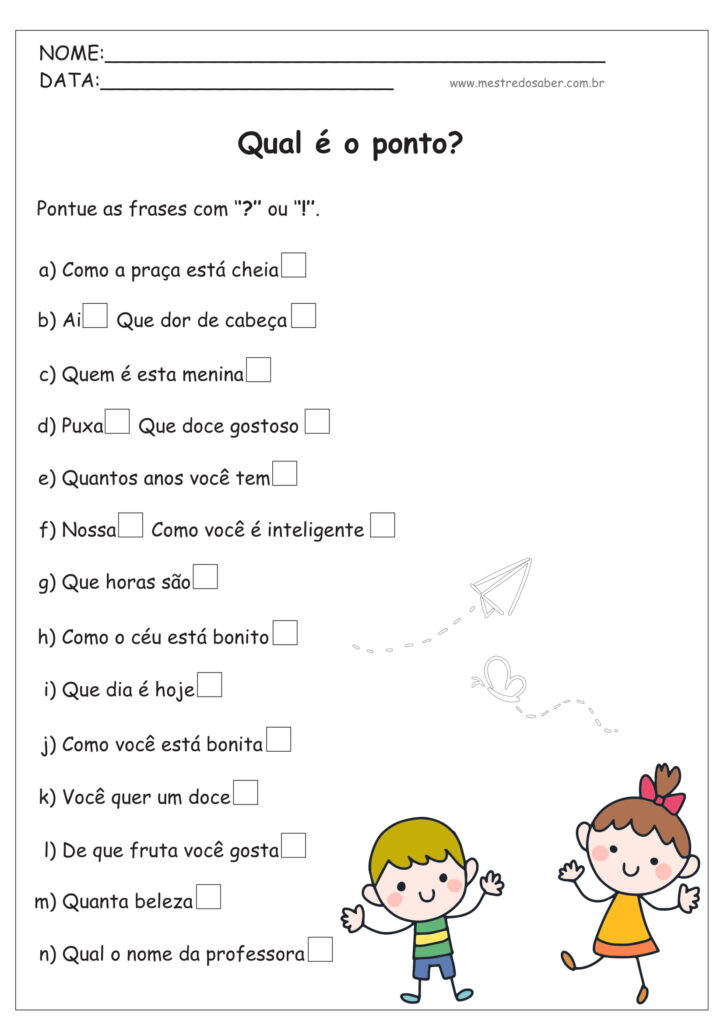 8 - Atividades de Pontuação