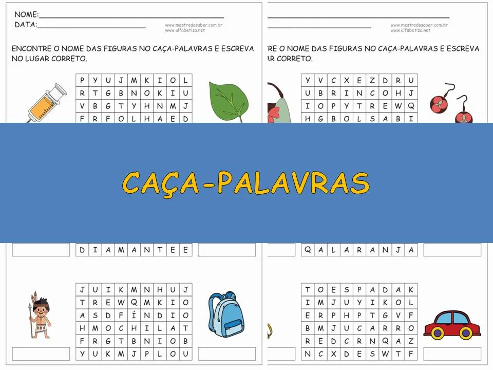 CAÇA PALAVRAS INFANTIL PARA IMPRIMIR → Caça palavra nível fácil