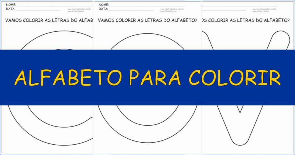 capa alfabeto para colorir 1