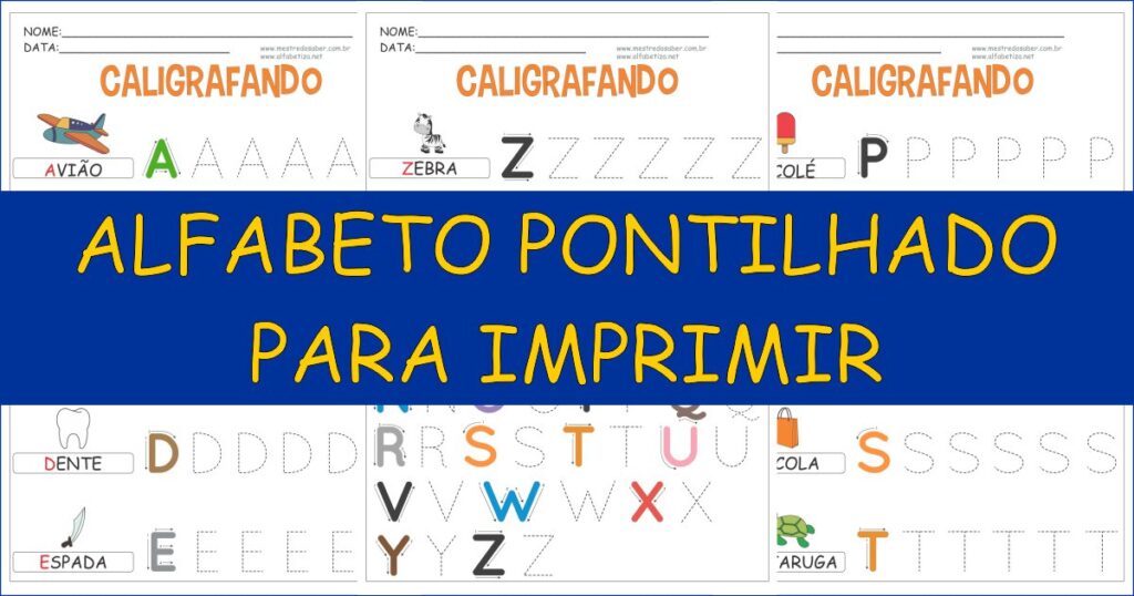 Alfabeto Pontilhado para Imprimir 2 capa alfabeto pontilhado para imprimir