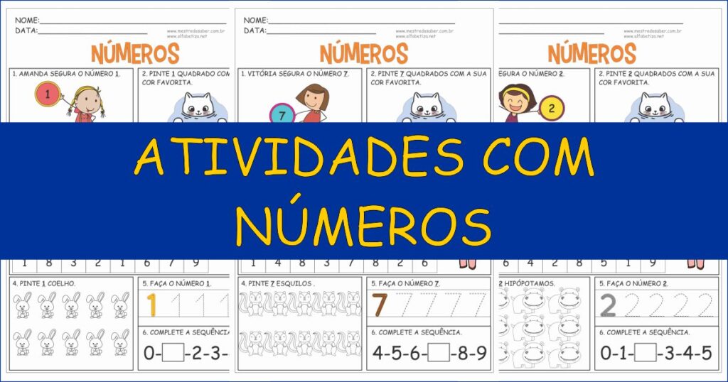 capa atividades com numeros 1