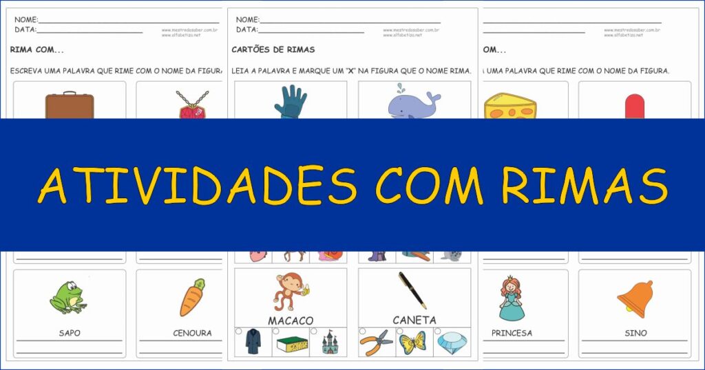 capa atividades com rimas 1