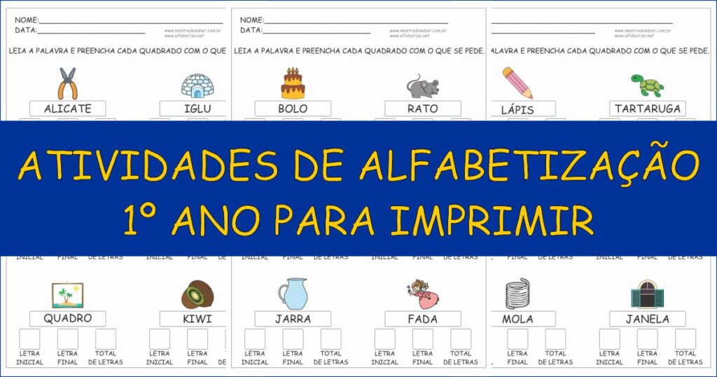 capa atividades de alfabetizacao 1 ano para imprimir 1