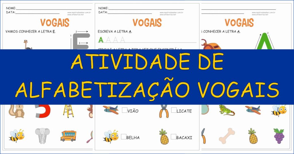 capa atividades de alfabetizacao vogais 1