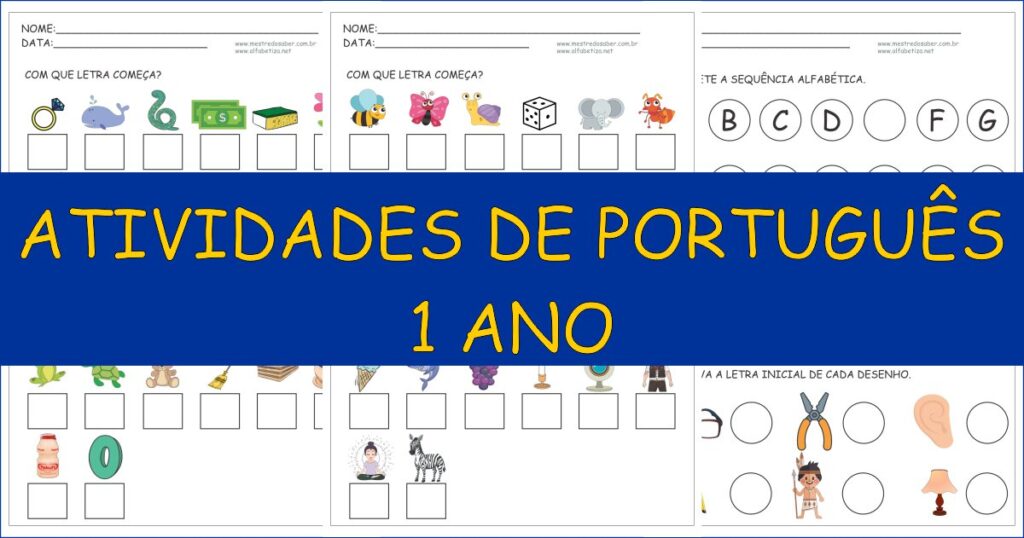 30 Atividades de Português 1 ano 2 capa atividades de portugues 1 ano