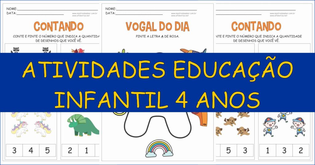 capa atividades educacao infantil 4 anos 1