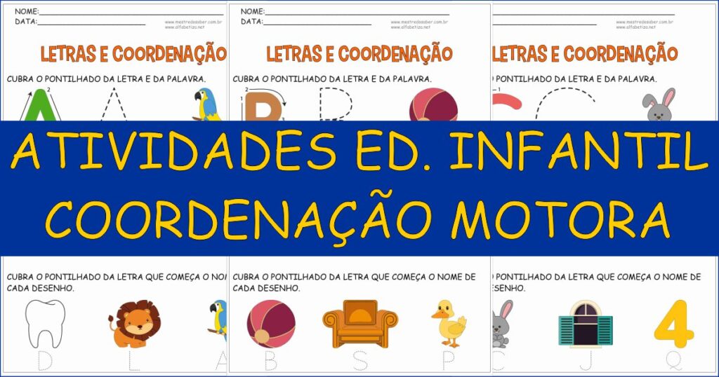 capa atividades educacao infantil coordenacao motora 1