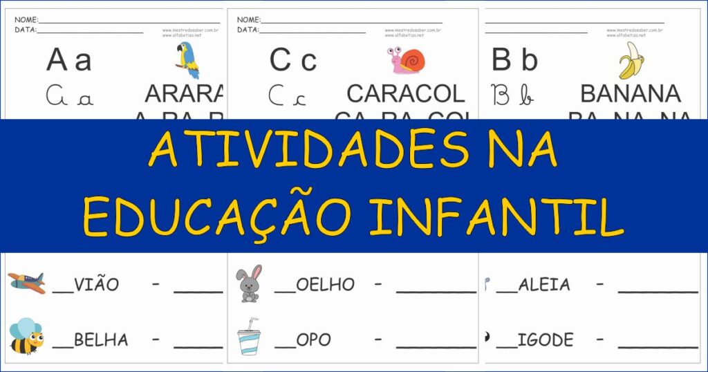 capa atividades na educacao infantil 1