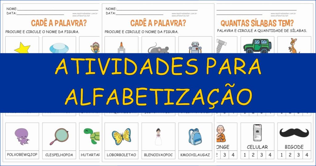 capa atividades para alfabetizacao 2